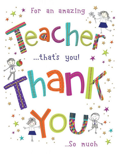 Picture of AMAZING TEACHER CARD